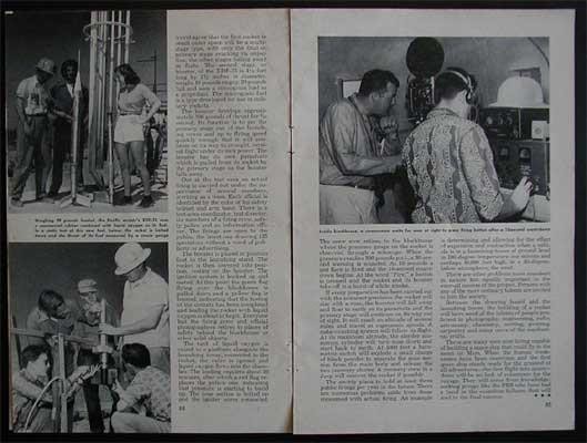 Large Scale Model Rocket Research 1954 Pacific Rocket Society article