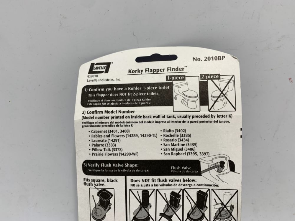 Korky 2010BP Float Flapper 2" Red Rubber