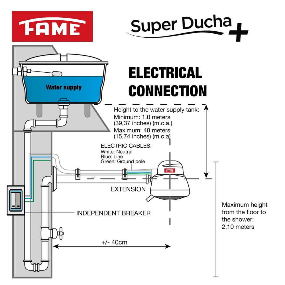 - Electric shower110V - SUPERDUCHA QUATTRO. Tankless Water Heater Electric. 4...