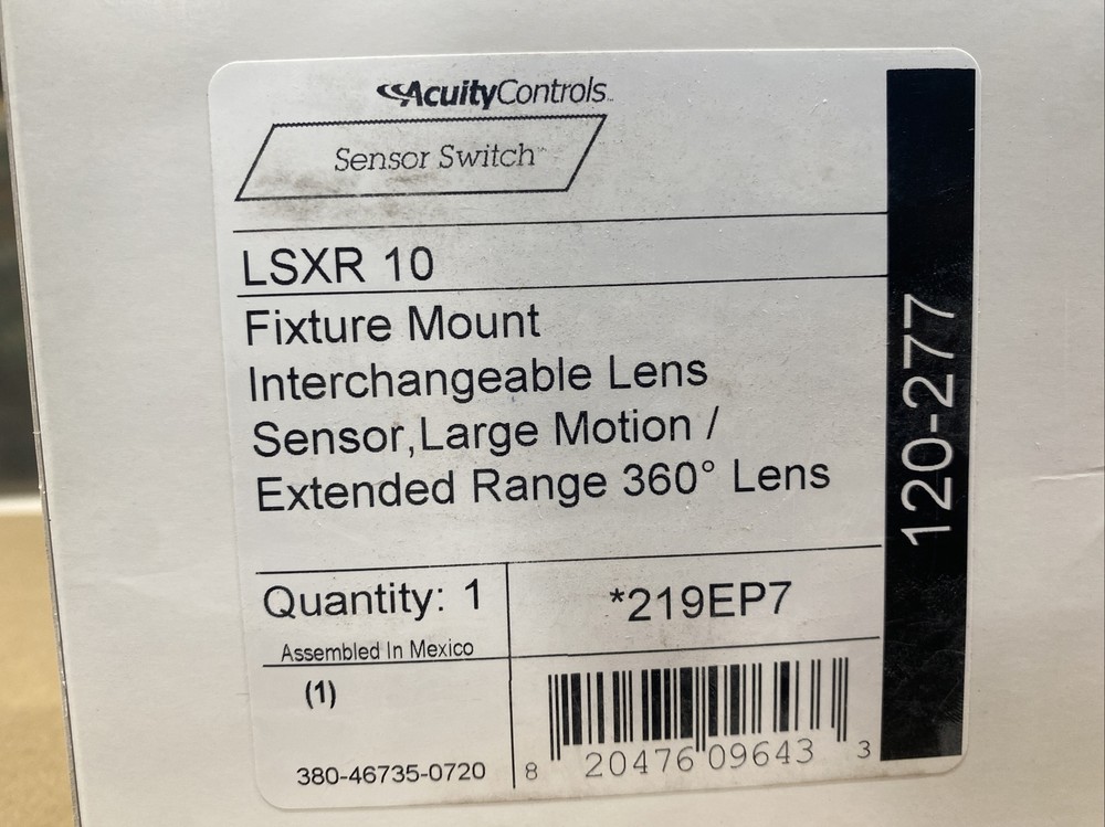 (A)AcuityControls Sensor Switch LSXR 10 219EP7 Large Motion/Extended Range⭐️