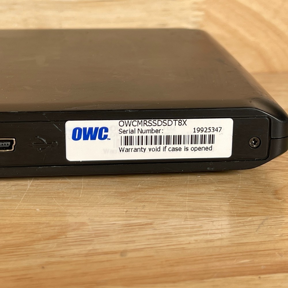 OWC OWCMRSSDSDTBX Black Portable Blu-ray/DVD/CD Drive