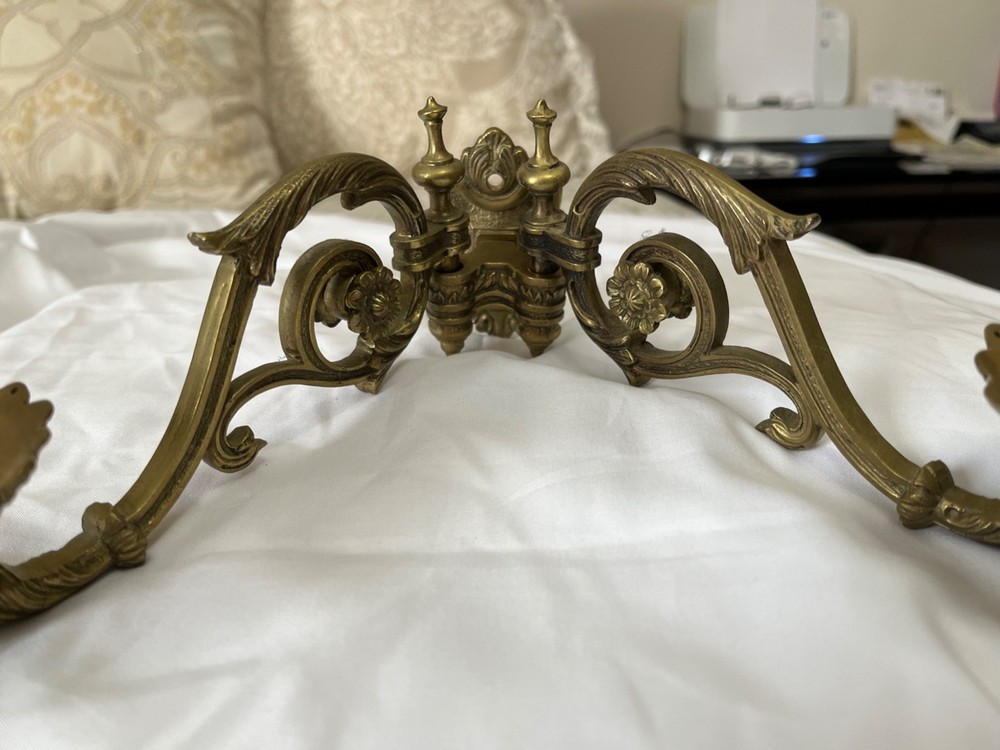 Antique Sconce Reproduction Solid Brass All Hand Made In VA.