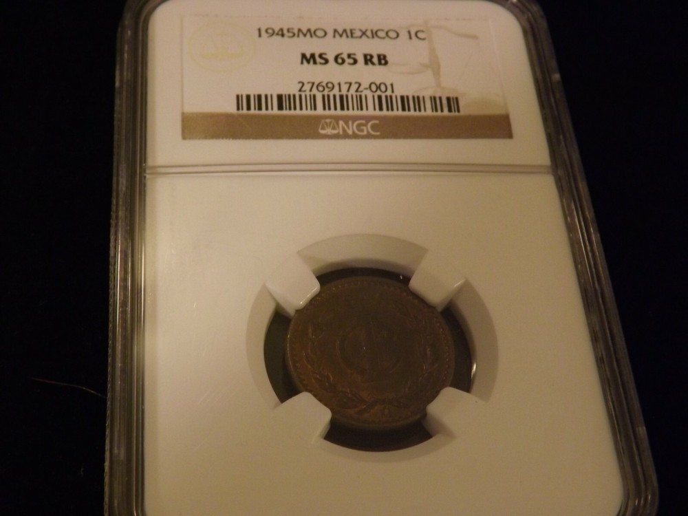 1945      Mo Mexico    1 C             NGC MS 65 RB