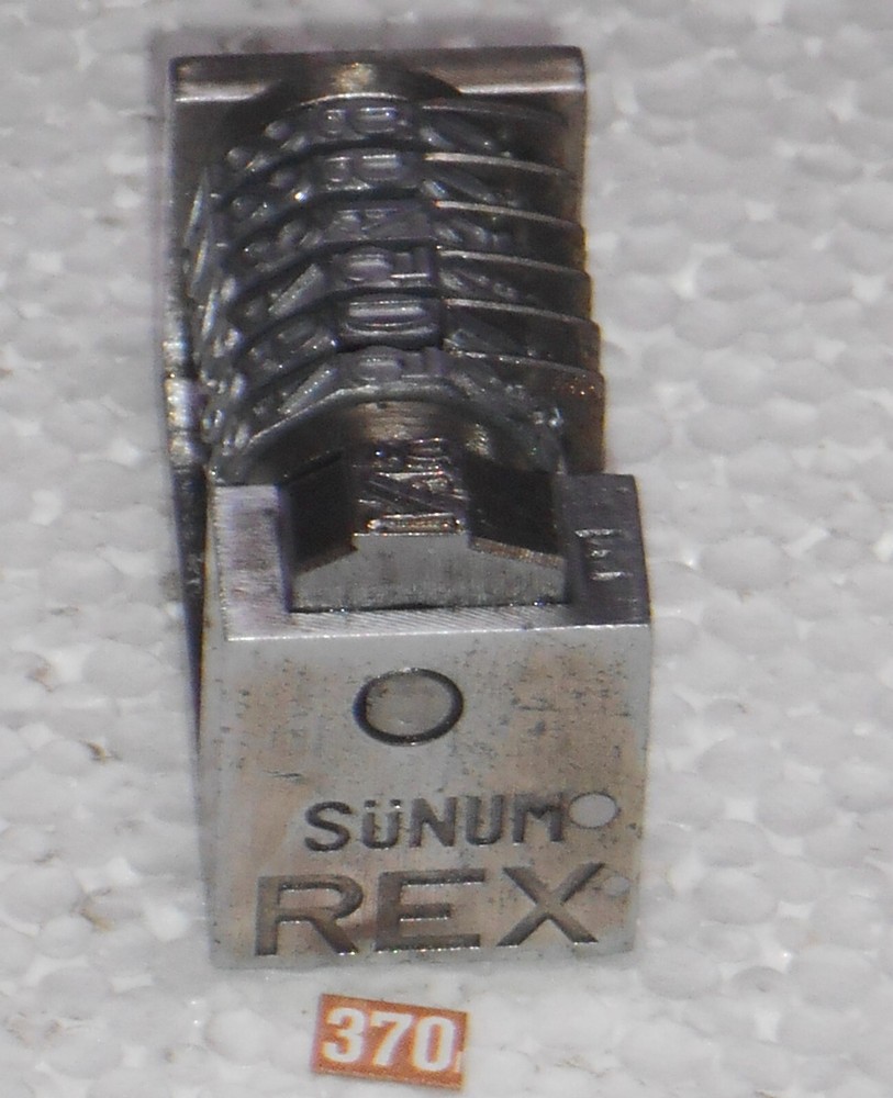 REX /SUNUM | Reverse letterpress numbering machine | 370