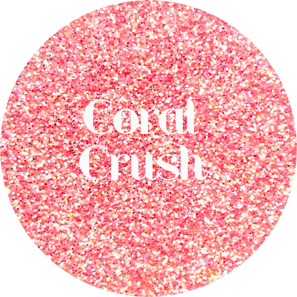 Premium Polyester Glitter - Coral Iridescent
