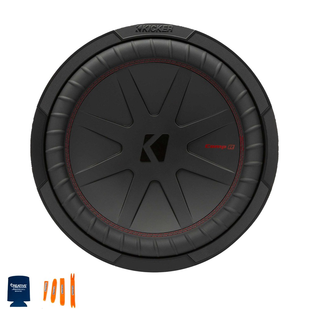 Kicker 12 Inch Comp R Woofer Includes Two 48CWR122 Virtual 2 ohm Package