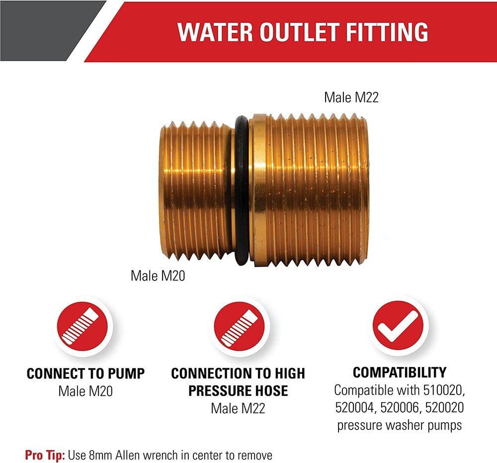 Simpson Genuine OEM Water Outlet Fitting - 7110264