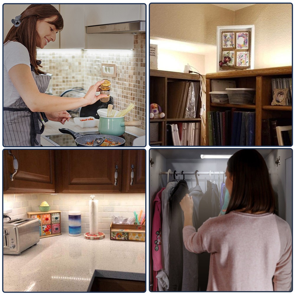 4Pcs 12V 108 LED RV Ceiling Dome Light Bar Interior Lighting for Trailer Camper