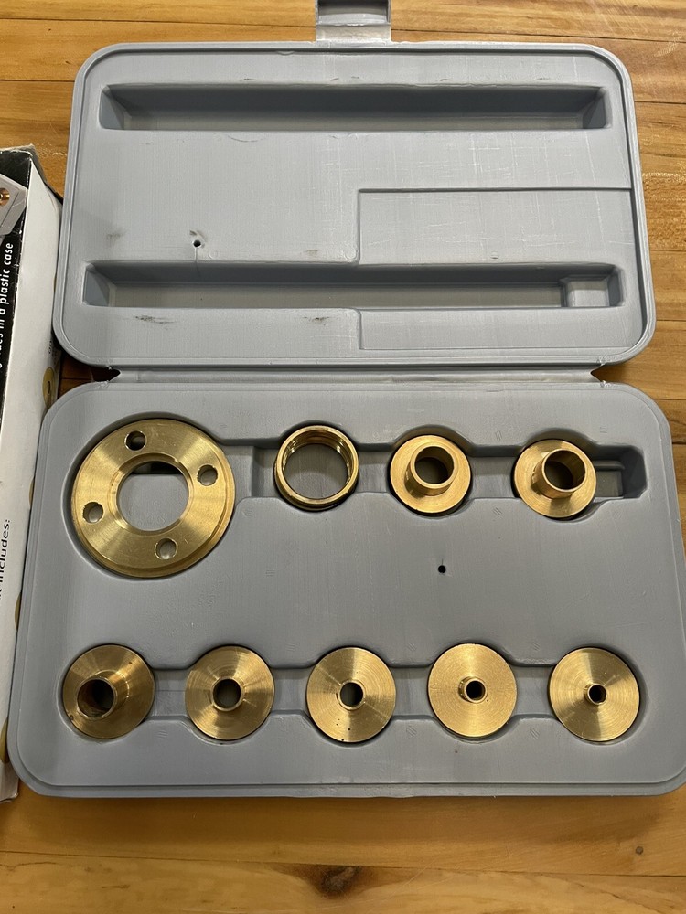 Woodline Arizona, Inc. 10 Piece Solid Brass Template Guide Kit