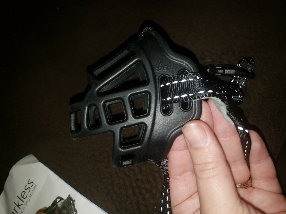 "Barkless" Silicone Basket Dog Muzzle Size 1 Adjustable