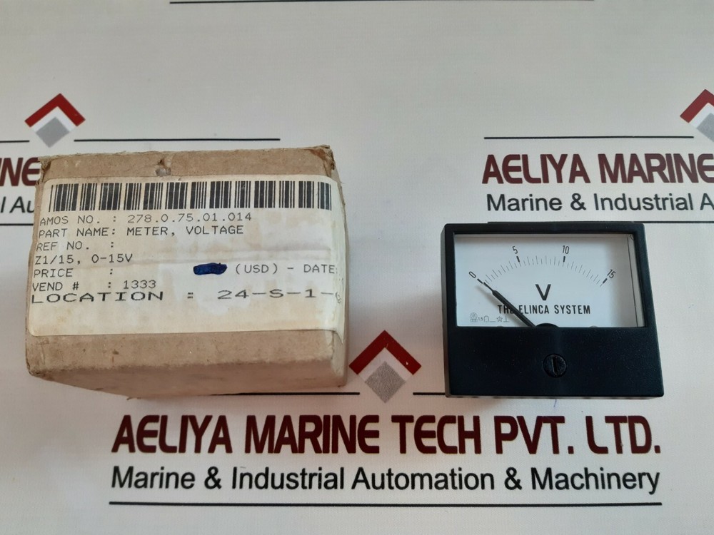 Elinca 0-15v meter analogue volt meter
