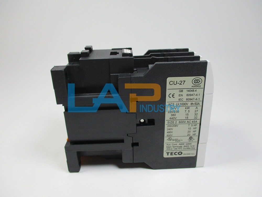1PC NEW For TECO Contactor CU-27 110V