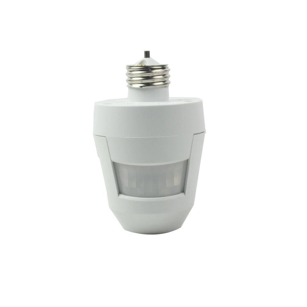 360-Degree Motion Activated Light Socket Control, White