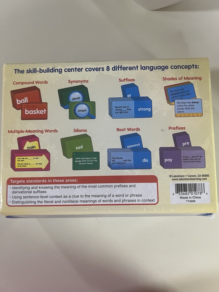 Lakeshore Match & Sort Language Quickies - Gr. 2-3 - Complete Set New