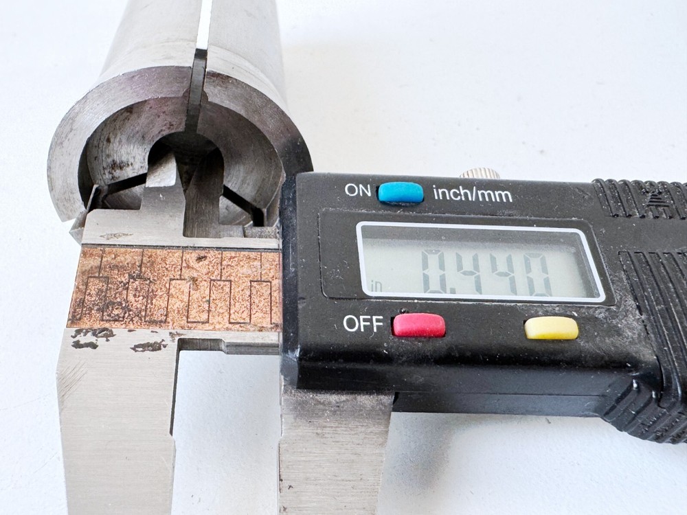 HARDINGE E2 5C Emergency Collet Internal & External Threads 1.123" Counter Bore