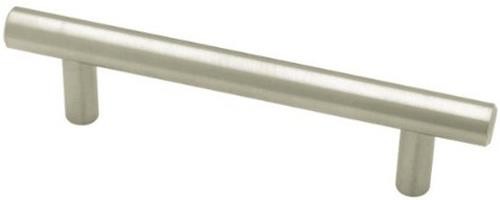 (5 Pack) 3-3/4 inch Builder's Program Steel Bar Pull Stainless Steel
