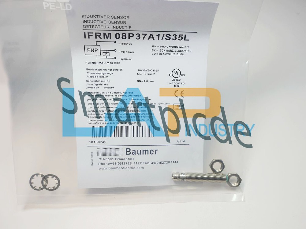 1PCS NEW For Baumer Inductive Sensor IFRM 08P37A1/S35L 10-30VDC 2mm