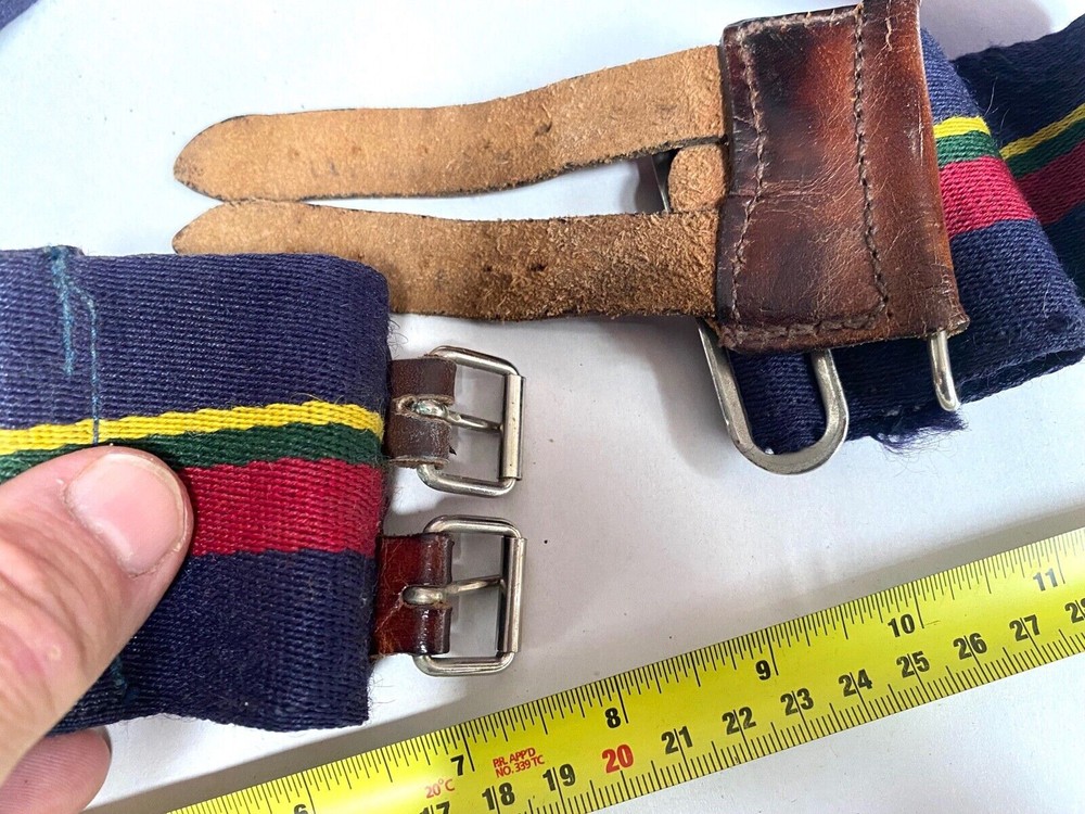 Genuine British Army Unknown Regimental Stable Belt. Approx 30" Waist.