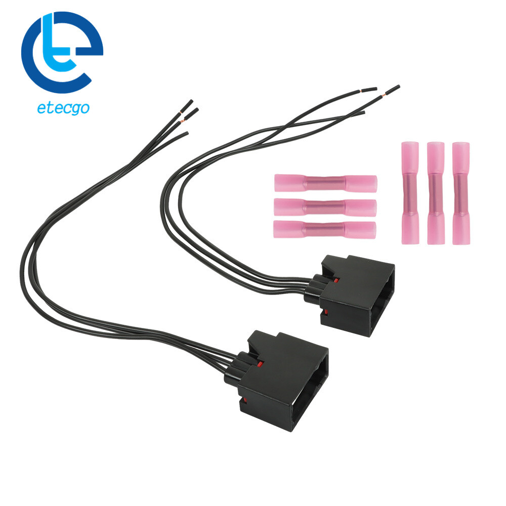 2X Front Turn Signal Light Connector Plug Harness For Jeep Wrangler JK 2007-2018