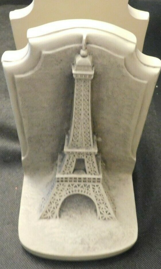 TMS 2002 EIFEL TOWER TAN BOOK ENDS! e1020HXX
