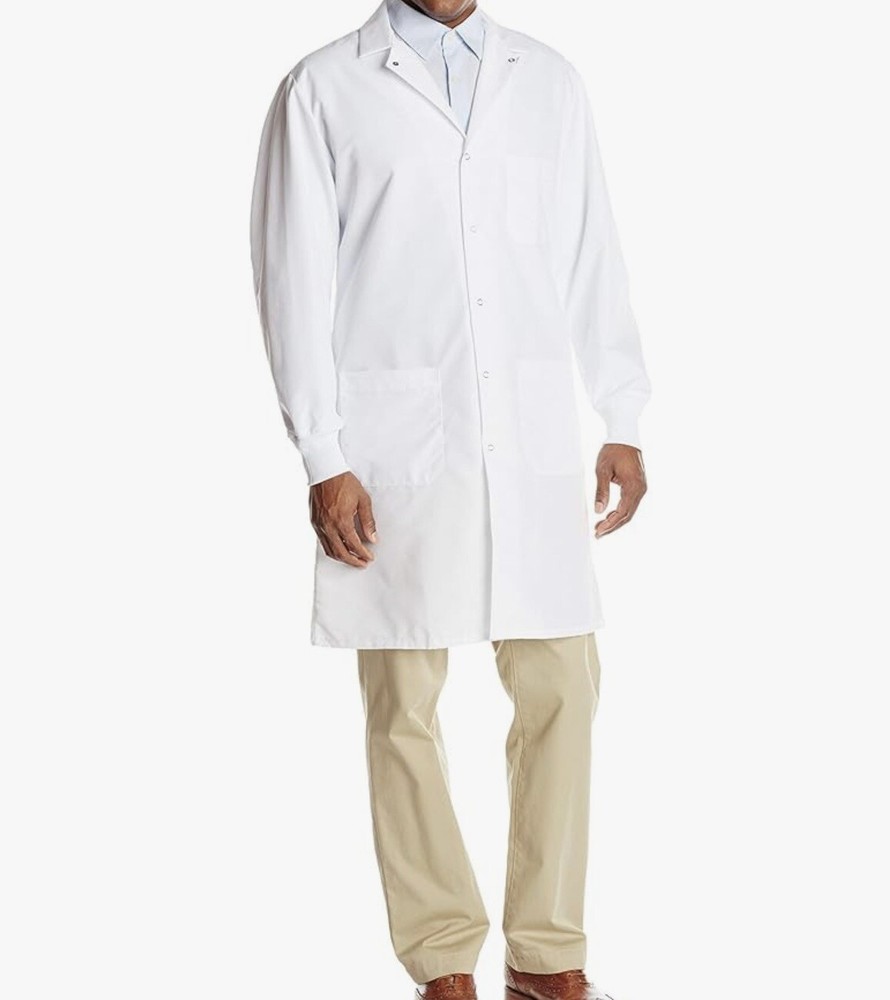 Red Cap Unisex Lab Coat Small