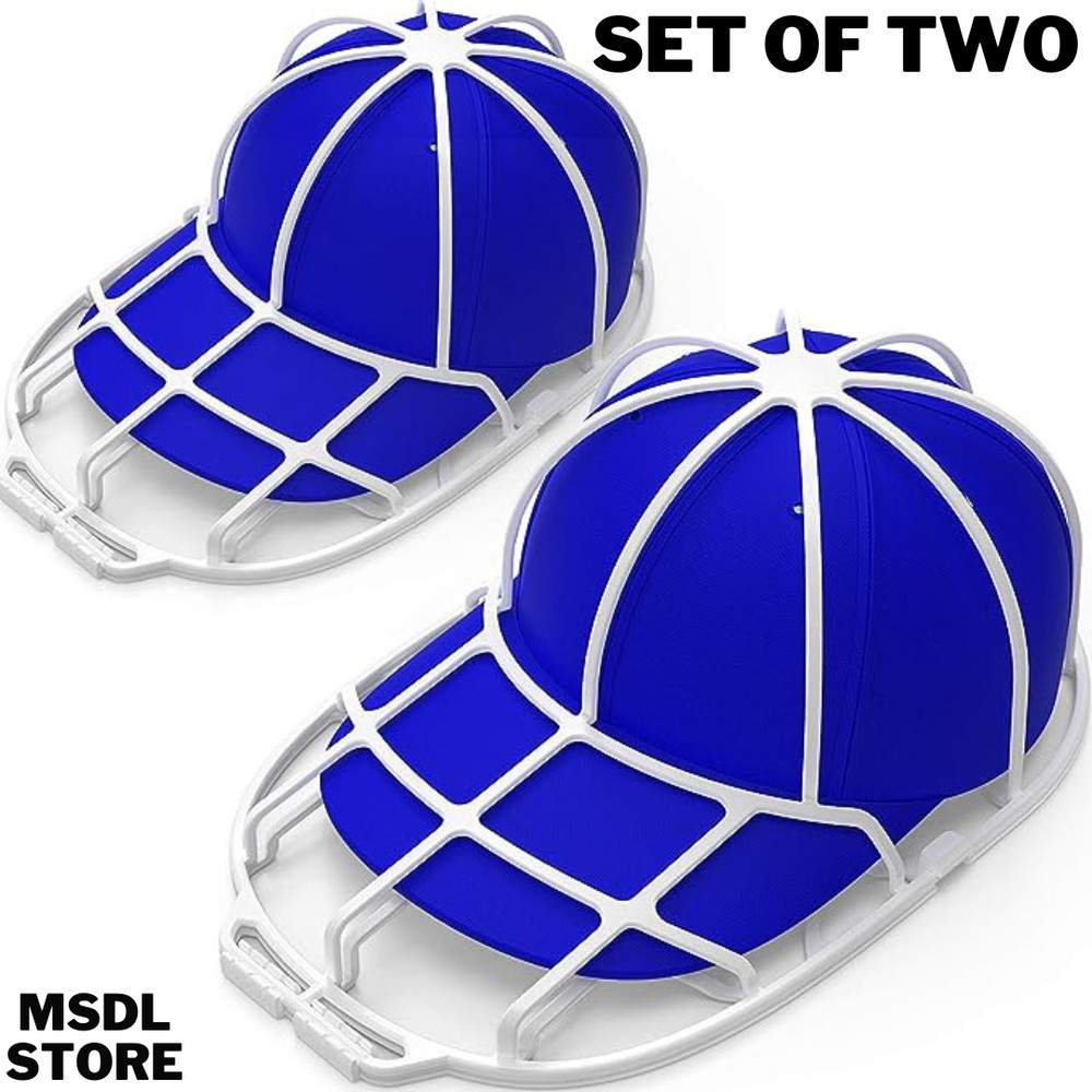 White Hat Washer Baseball Cap Cleaner Machine Washing Cage Holder/Frame 2 PACK
