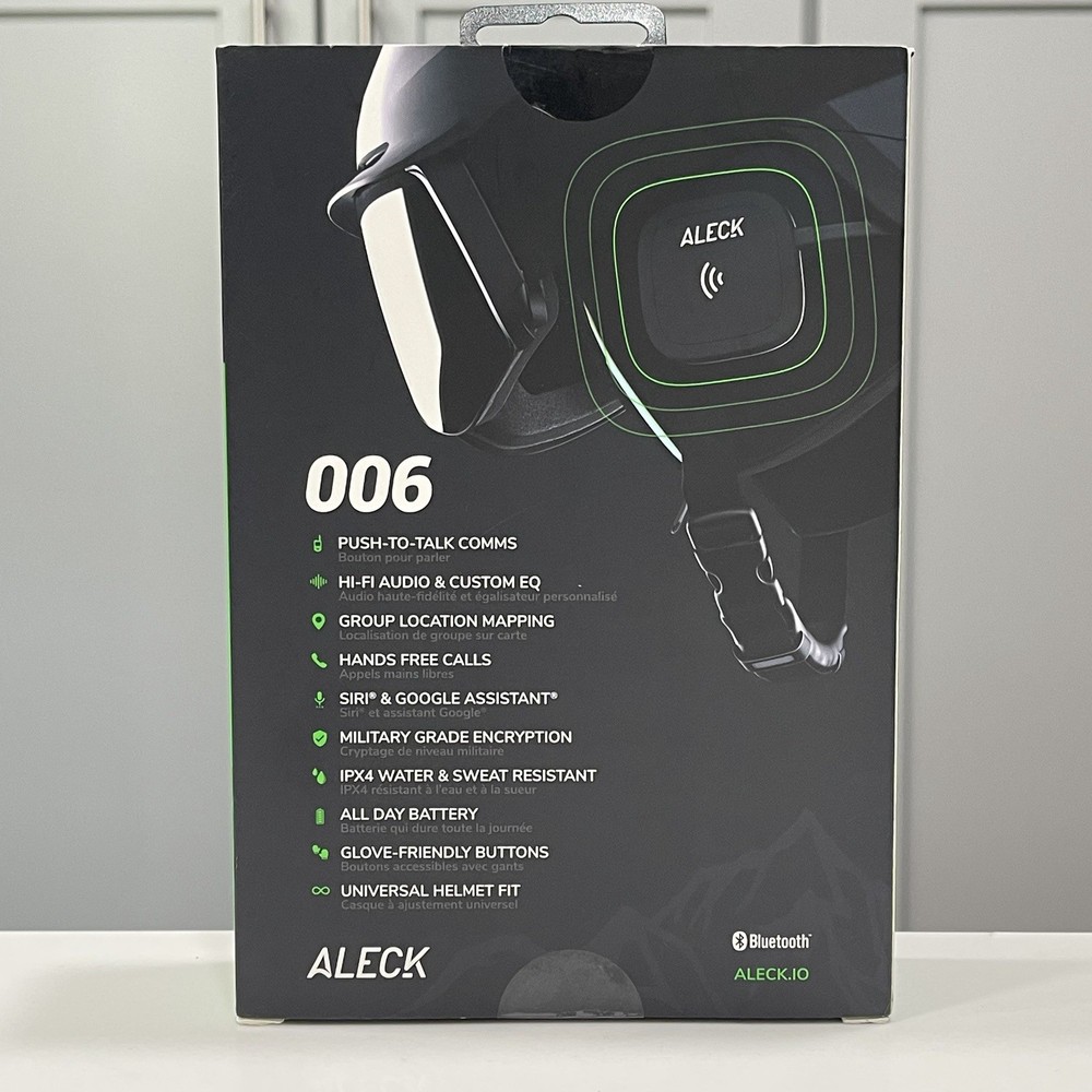 ALECK 006 Wireless Helmet Audio & Communication Bluetooth Kit Hi-Fi