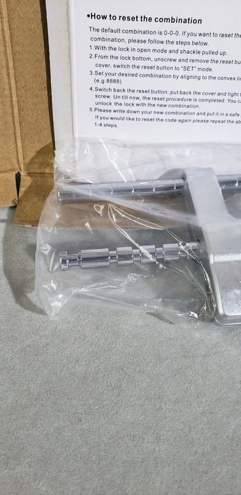 Heavy Duty U shaped 4 Digits Lock