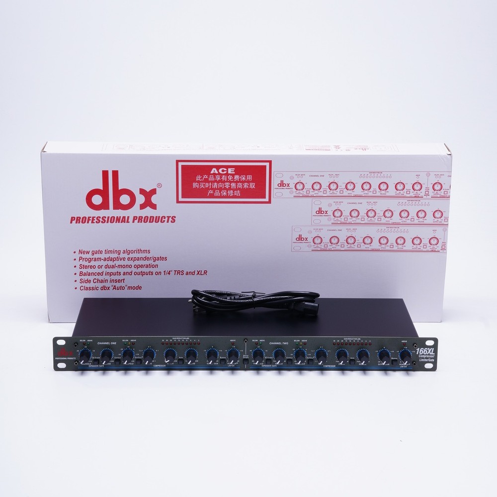 NEW DBX 166XL Compressor Limiter/Gate Effects DSP Processor US Stock