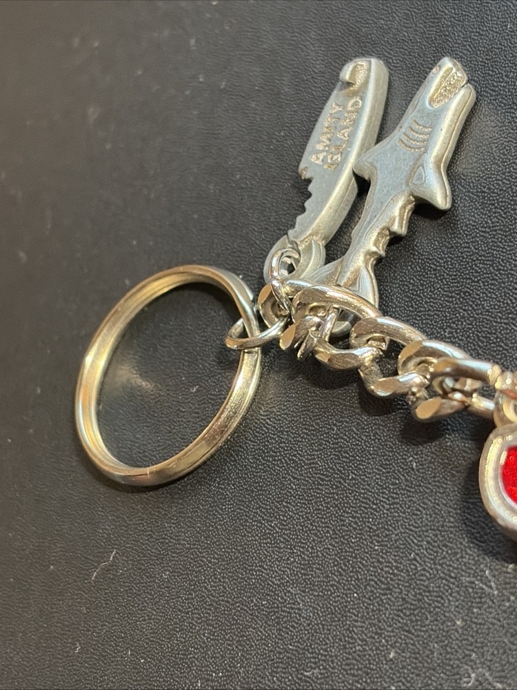 Universal Studios Jaws Shark Movie Dangle Charm Keychain