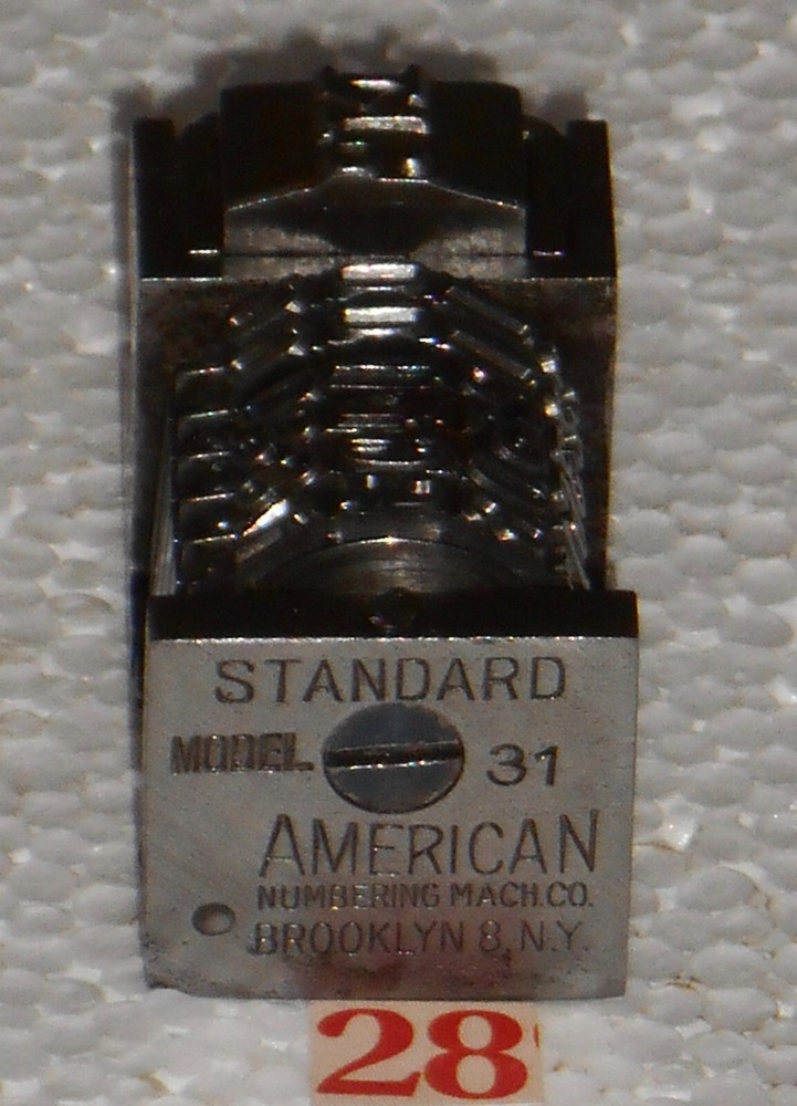 American Letterpress Numbering machine | 28