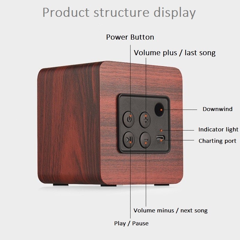 Vintage Compact Mini Bluetooth Speaker