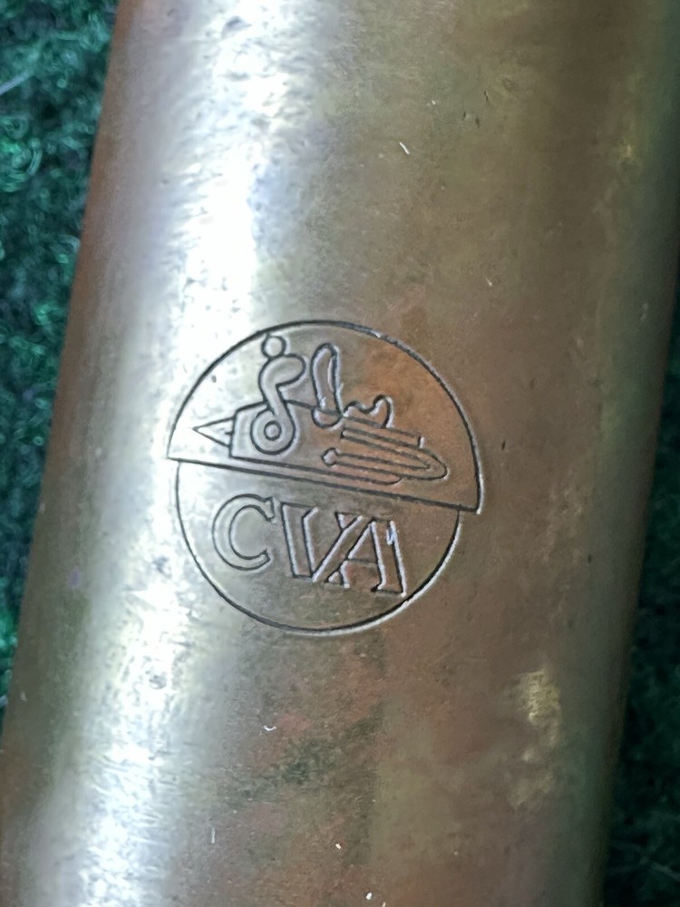 Vintage CVA Brass Black Powder Flask