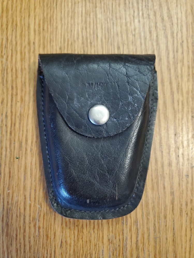 Handcuff Case Black Leather Used In Good Condition