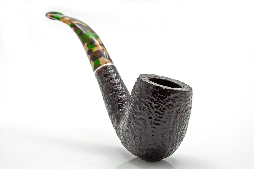 SAVINELLI "CAMOUFLAGE" 606 RUSTIC BENT CLASSIC 9 MM PIPE *NEW in BOX