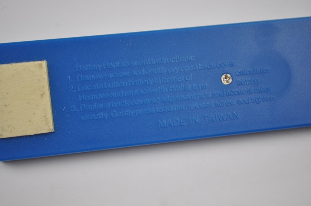 Vintage Curtis Calculator Blue Keyboard