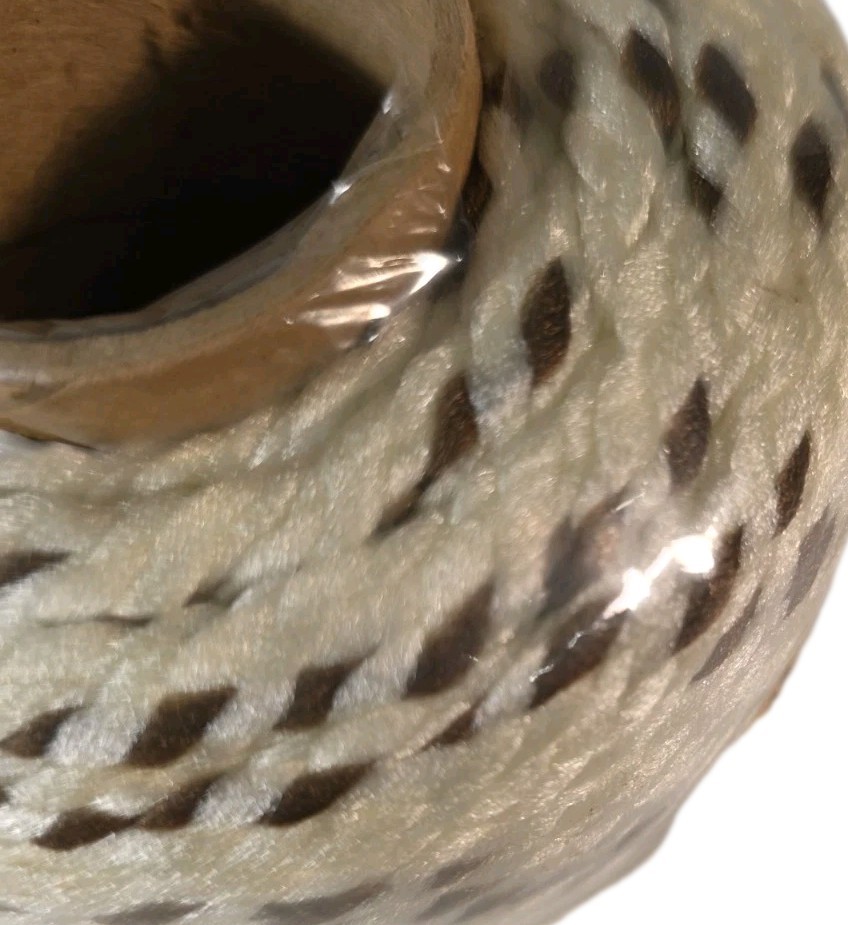 Macrame Cord Multi- Brown White Elegance Braid 60 Yards 6mm N1