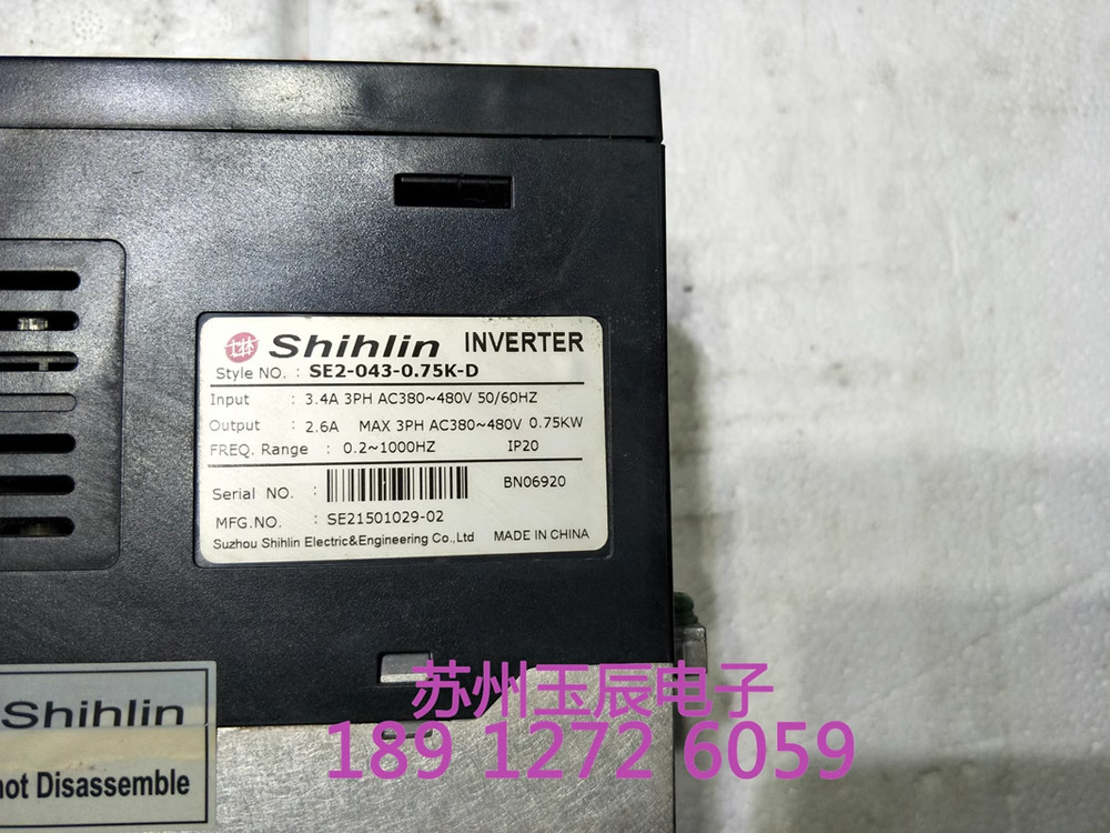 1PC USED SE2-043-0.75K-D frequency converter