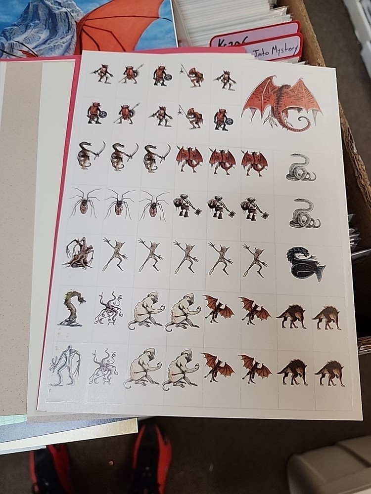 1993 TSR Advanced D&D Dragon Mountain Complete Beautiful
