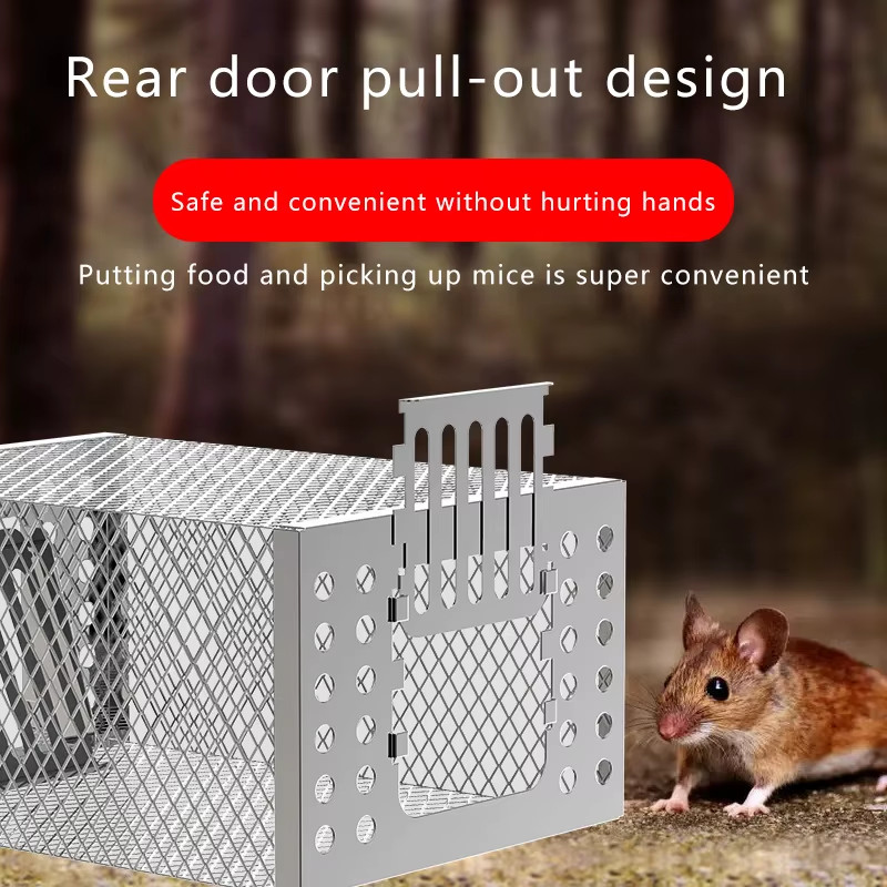Automatic Mouse Trap High Efficiency Reusable Rat Catcher Home Garden