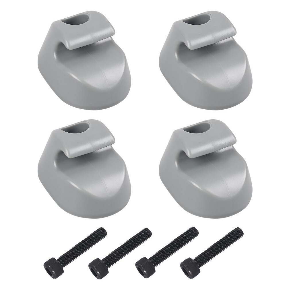 4PCS Sun Visor Clip Pair Gray Interior-Bone Compatible with Kenworth Peterbilt I