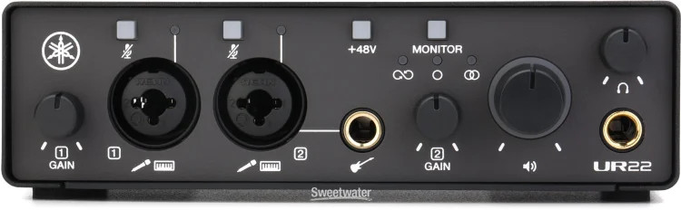 Yamaha UR22-MK3 USB-C Audio Interface with Software Suite - Black