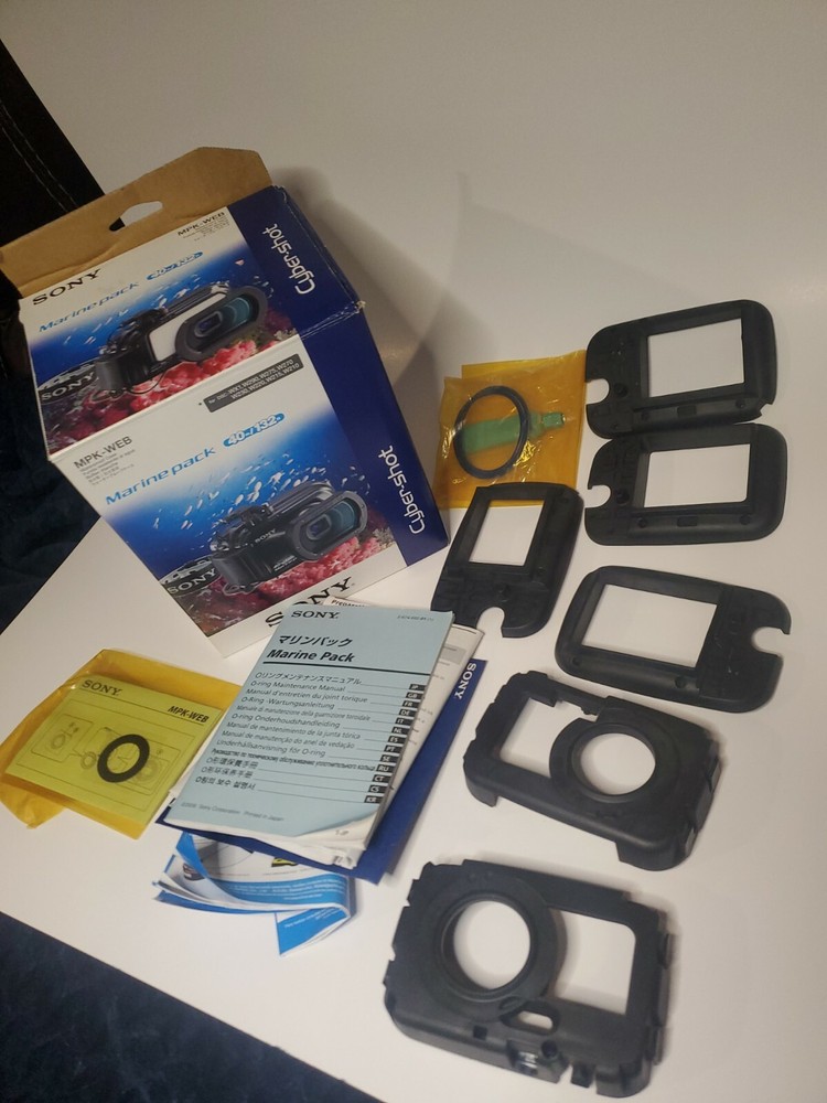 Sony Marine Pack MPK-WEB Waterproof Case OpenBox with strap Multiple attachments