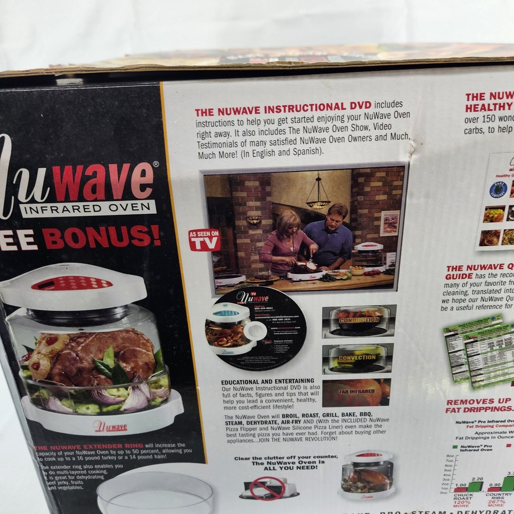 NuWave Pro Infrared Oven White Red - 20331 - New -