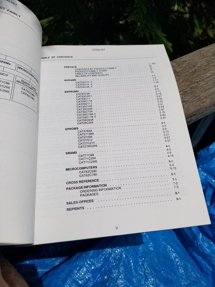 VINTAGE ELECTRONIC BOOK CATALYST SEMICONDUCTOR DATA CATALOG 1988