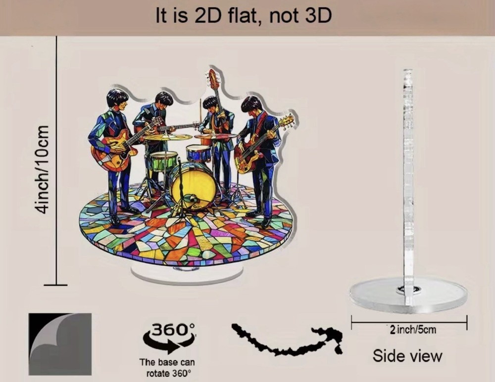 The Beatles Themed Acrylic Spinner Sun Catcher
