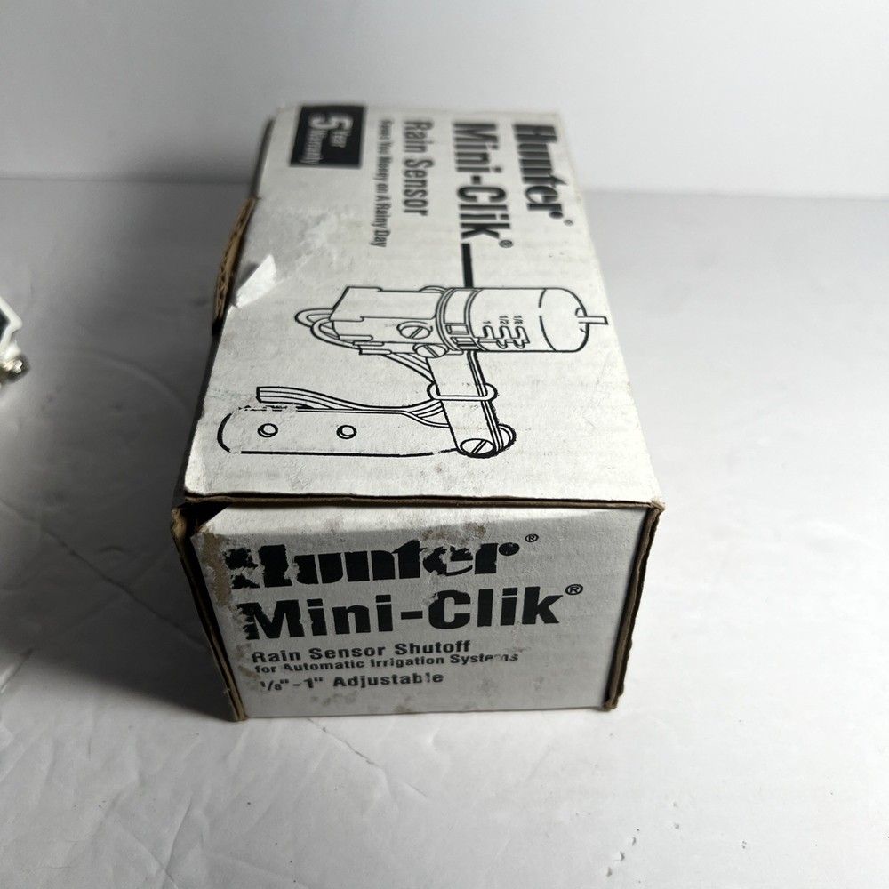 Hunter Mini Clik Rain Sensor Shutoff for Automatic Irrigation Systems with Mount