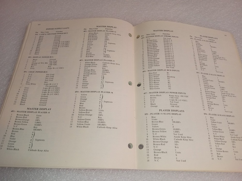 Williams Pinball Machine Flipper Maintenance and Service Manual 1980 Solid State
