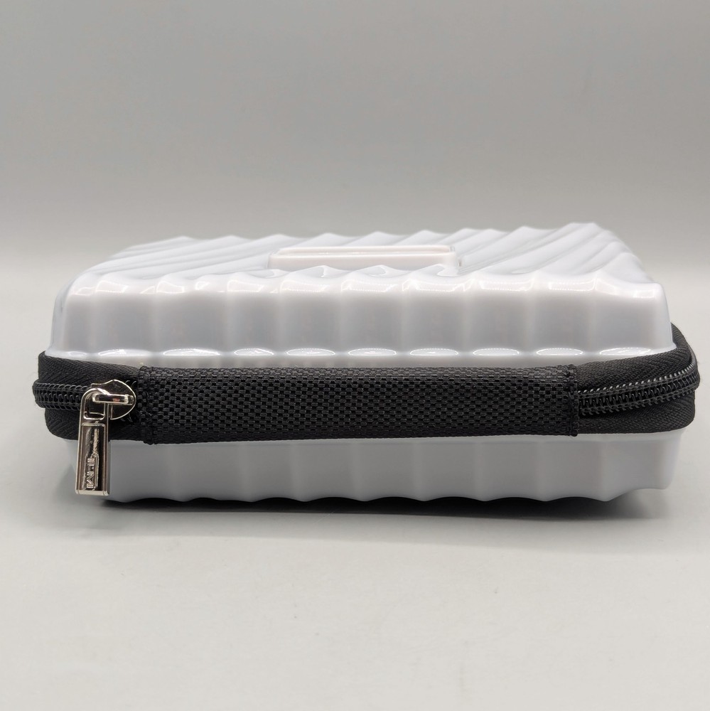 Tumi Delta Silver Mini Hard Shell Amenity Case Kit EMPTY