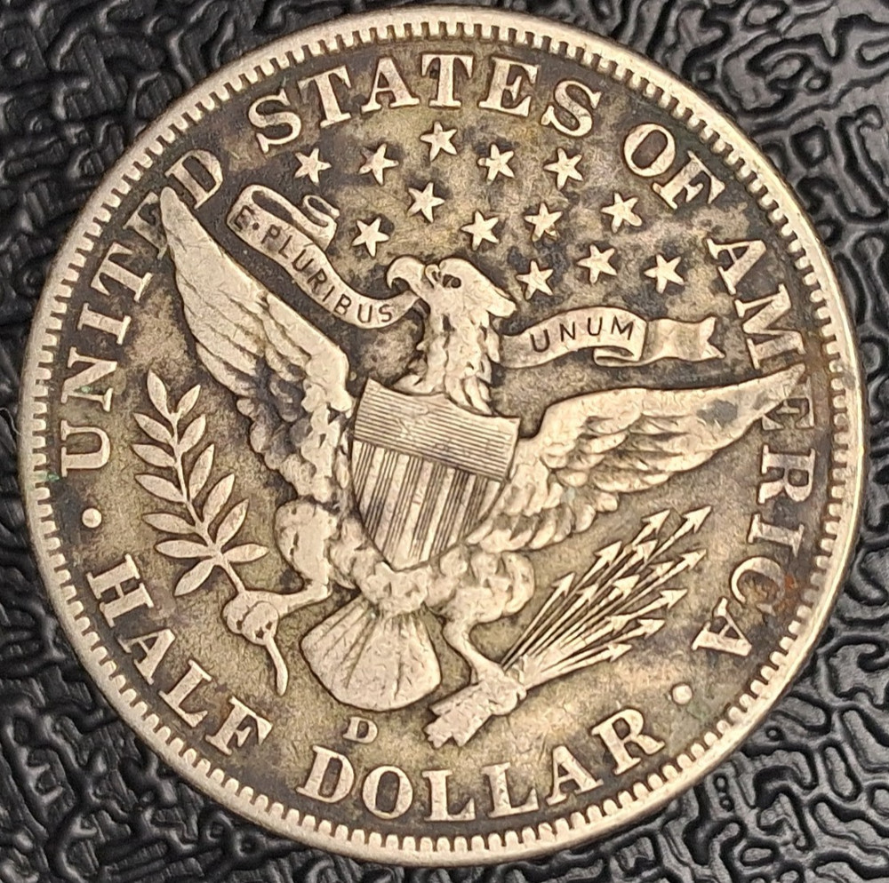 1912 -D Denver 50 C Barber Half Dollar